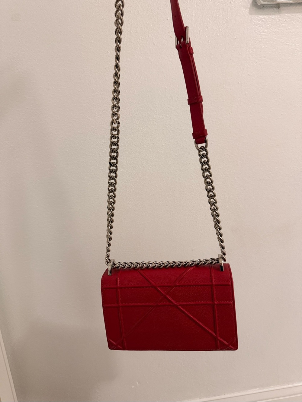 Dior Diorama Red Leather Purse - Picture 3 of 15